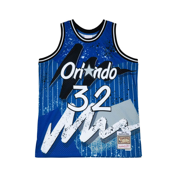 Men's Mitchell & Ness Penny Hardaway Black Orlando Magic Hardwood Classics 1984/85 Tie-Dye Swingman Jersey