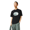 Men's Lacoste Black Regular Fit Branded Monogram Print T-Shirt