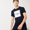 Lacoste Navy/White Sport Graphic Print Breathable Jersey T-Shirt