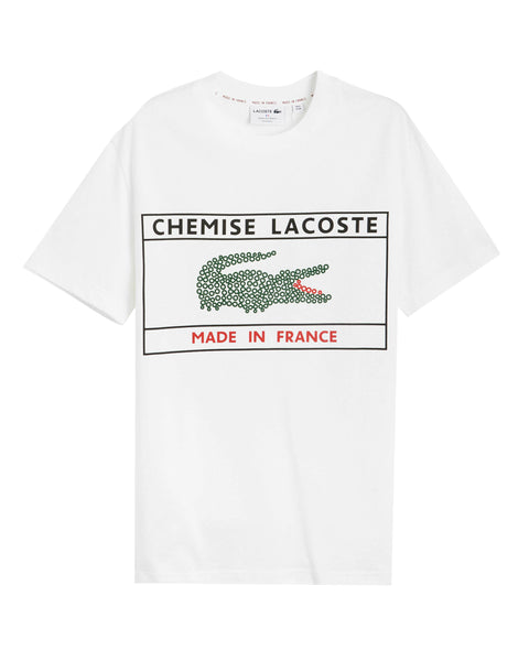 Men's Lacoste White Made In France T-Shirt