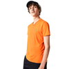 Men's Lacoste Orange Short Sleeve Pima Cotton V-Neck Jersey T-Shirt