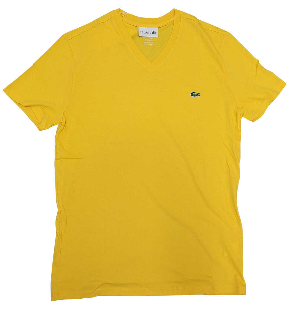 Lacoste Broom Short Sleeve Pima Cotton V-Neck Jersey T-Shirt