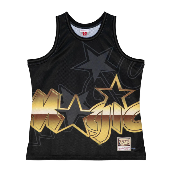 Mitchell & Ness Black NBA Orlando Magic Big Face 4.0 Fashion Tank Jersey