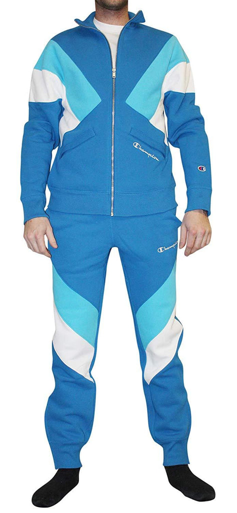 Men's Champion Deep Hotline Blue Colorbrock Sript Logo Track Jacket