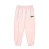 Men's/Unisex Lacoste Light Pink Organic Cotton Fleece Trackpants