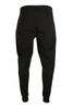 Men's Lacoste Black Slim Fit Heathered Cotton Blend Tracksuit Trousers