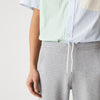 Lacoste Grey Chine Slim Fit Heathered Cotton Blend Tracksuit Trousers