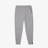 Lacoste Grey Chine Slim Fit Heathered Cotton Blend Tracksuit Trousers