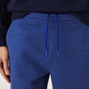Men's Lacoste Blue Chine Slim Fit Heathered Cotton Blend Tracksuit Trousers