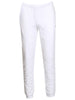 Men's Lacoste White Tapered Fit Fleece Trackpants