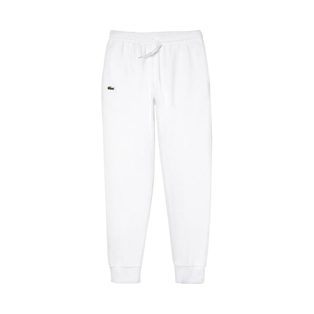 Lacoste White Sport Tennis Track Pants in Fleece