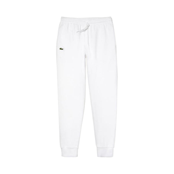 Lacoste White Sport Tennis Track Pants in Fleece
