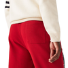 Men's Lacoste Red Pennants L Badge Fleece Tracksuit Pants