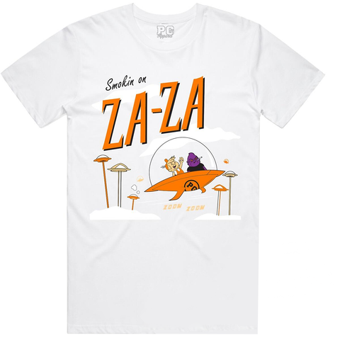 Planet of the Grapes White/Orange ZAZA T-Shirt